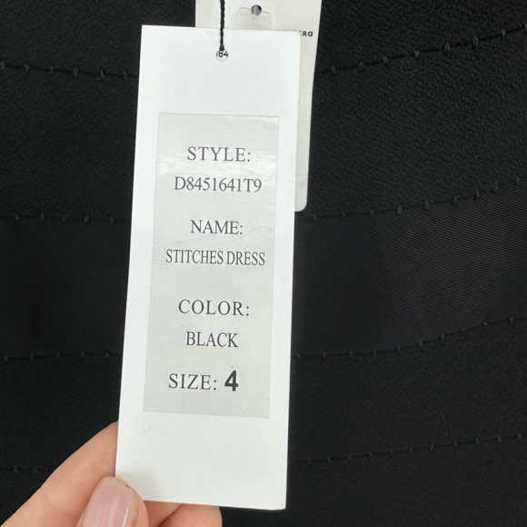 Diane Von Furstenberg Bodycone Bandage Wool Midi Dress Sz 4 Old Money Minimalist - Picture 8 of 12